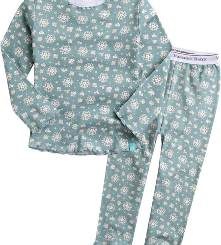 Kids Toddler Junior Girls Flower Rabbit Easter Sleepwear Pajamas 2 Set