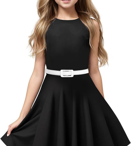 HBB Girls Vintage Dresses Girls' Special Occasion Dress 50S Retro Kids Dresses Swing Rockabilly Sleeveless