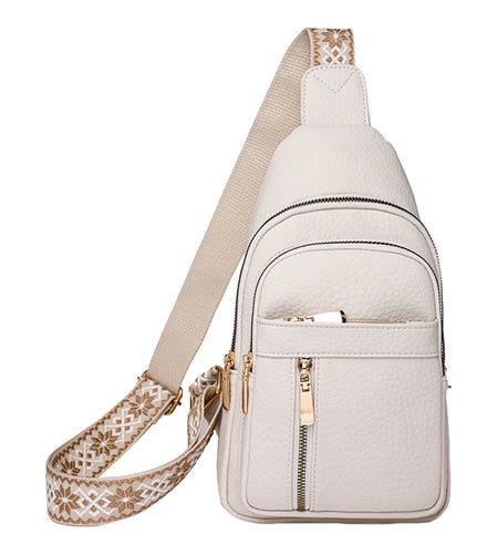 UrbanChic Crossbody – Waterproof PU Leather Chest & Shoulder Bag for Women on the Go