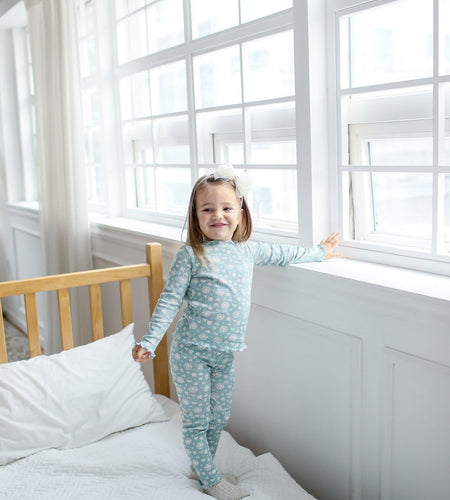 Kids Toddler Junior Girls Flower Rabbit Easter Sleepwear Pajamas 2 Set