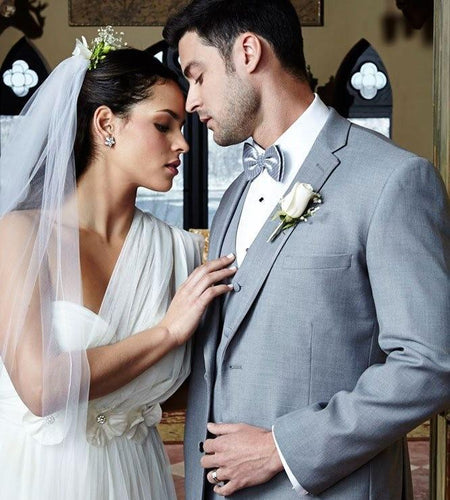 "Infinity" Heather Grey Tuxedo Jacket Notch (Separates)